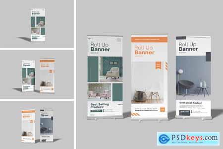 High Resolution Roll Up Banner Mockup