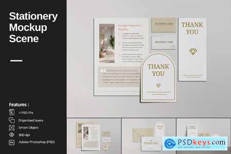 Stationery Mockup Scene