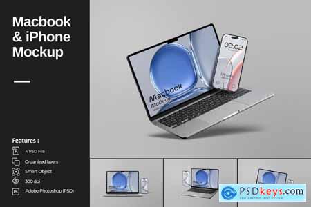 Macbook and iPhone Mockup