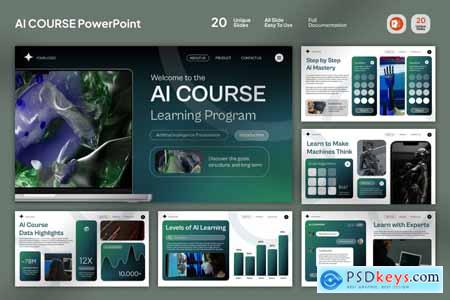 AI Course Learning Power Point Template