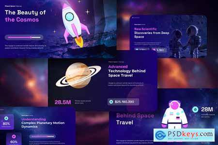 Animated Parallax Effect Galaxy Space Powerpoint