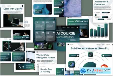 AI Course Learning Power Point Template