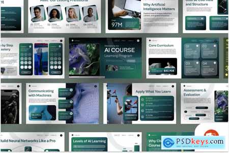 AI Course Learning Power Point Template