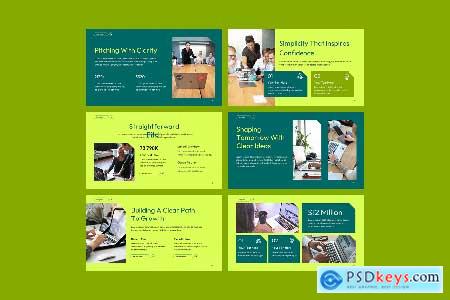 Clean Pitch Deck Google Slides