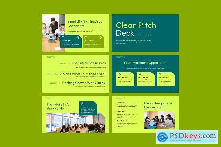 Clean Pitch Deck Google Slides