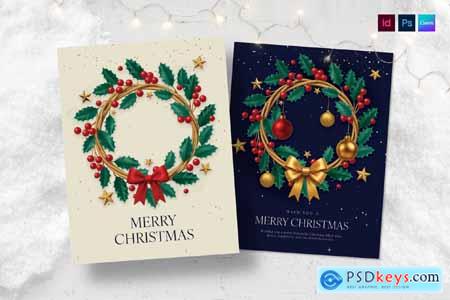 Christmas Wreath Flyer Template