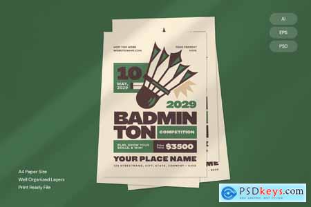 Badminton Competition - Flyer