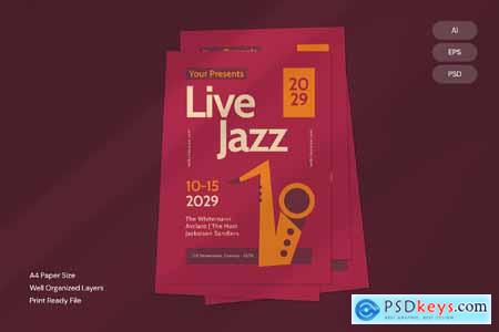 Live Jazz - Flyer