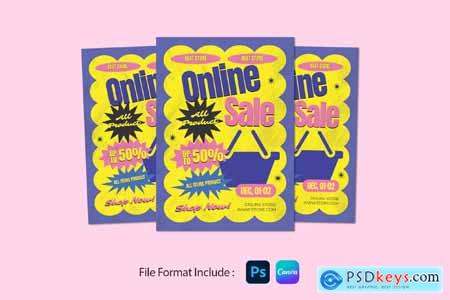 Bold Online Sale Flyer
