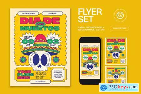 Dia De Los Muertos Flyer