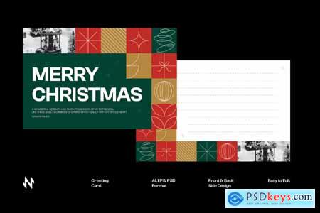 Modern Merry Christmas Greeting Card
