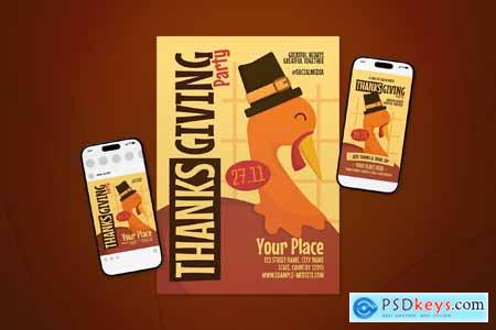 Thanksgiving Event Flyer Set