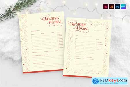 Christmas Wish List Template