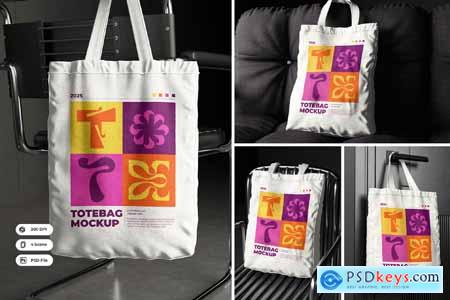 High Quality Canvas Tote Bag Mockup