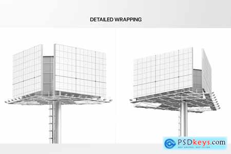 Realistic Highway Billboard Mockup