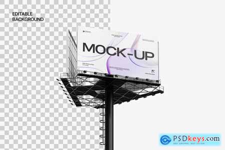 Realistic Highway Billboard Mockup