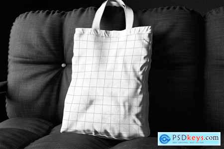 High Quality Canvas Tote Bag Mockup