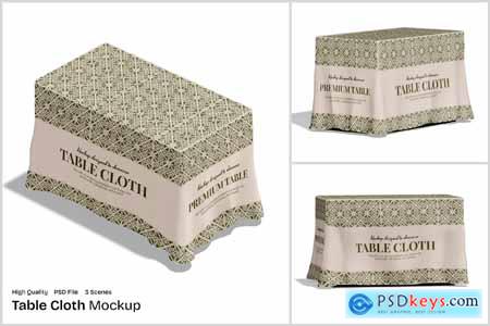 Table Cloth Mockup Table Cloth Mockup