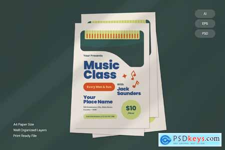 Music Class - Flyer