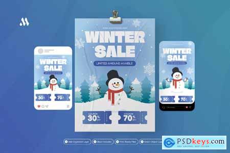 Winter Sale - Flyer Set