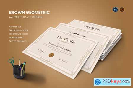 Brown Geometric Certificate