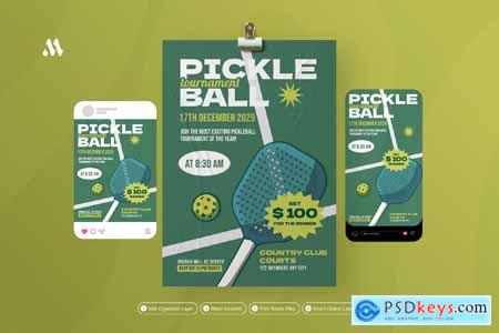 Pickleball Tournament - Flyer Set