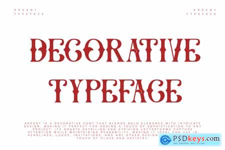 Ardent - Decorative Font