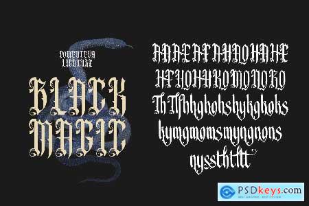 Pomenteva - Blackletter Typeface