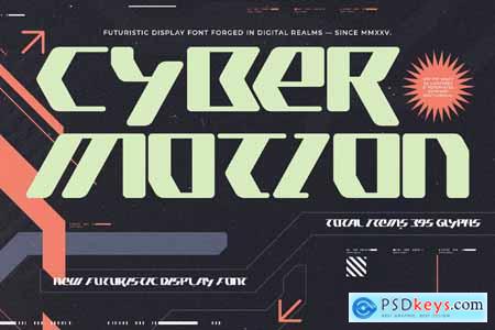 Cyber Motion - New Futuristic Display Font