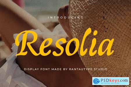 Resolia Classy Display Font