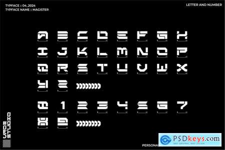 Magister  Futuristic Typeface
