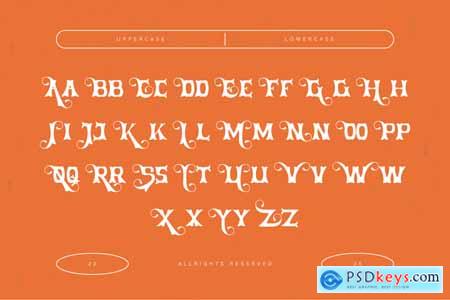 Reslin - Decorative Font