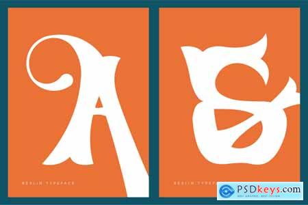 Reslin - Decorative Font