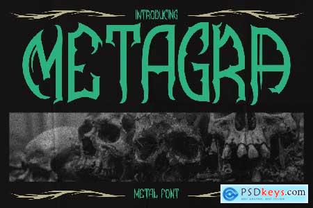 Metagra Metal Font