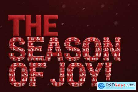 Knit - Christmas Sweater Display Font