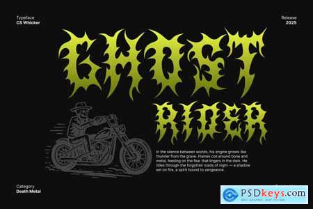 Whicker  Death Metal Font