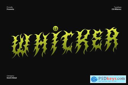 Whicker  Death Metal Font
