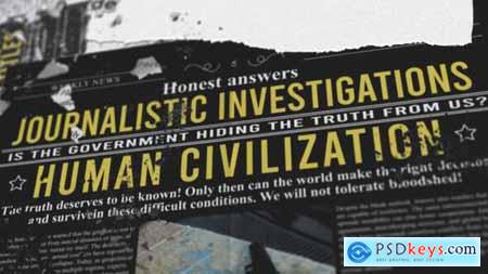 Investigation Newspaper Mockup Titles 60880034