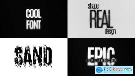 Sand Noise Text Animations 60878814