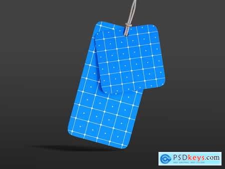 Clothing Hang Tag Branding Mockup Set