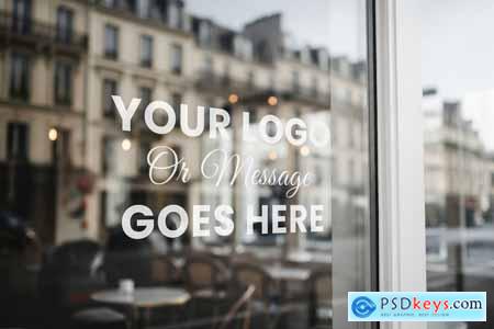 Bar Restaurant Store Front Window Mockups