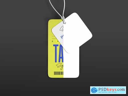 Clothing Hang Tag Branding Mockup Set