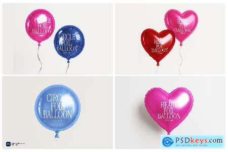Foil Balloon Mockup Set