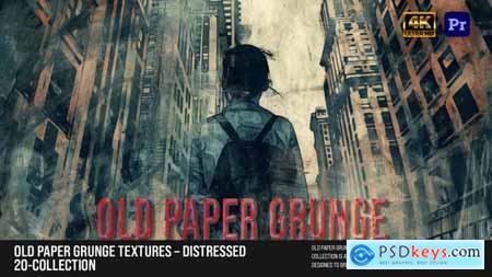 Old Paper Grunge Textures  Distressed Wrinkled Surface Collection For Premiere Pro 60896343