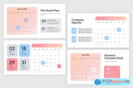 2026 Business Calendar PowerPoint