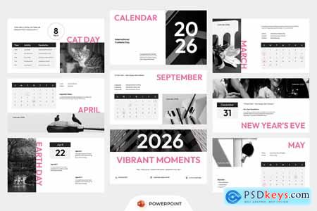 Minimalist Calendar 2026 PowerPoint