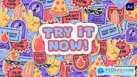 Cartoon Stickers Transitions 60925511 Cartoon Stickers Transitions 60925511