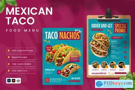 Mexican Taco Food Menu