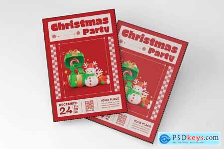 Christmas Party Flyer 84Q29CV