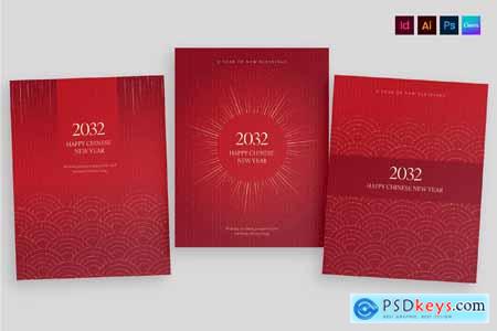 Chinese New Year Poster Flyer Template